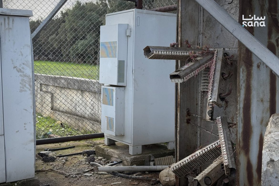 إصلاح أضرار اعتداء تخريبي على محطة اتصالات طرطوس الضوئية