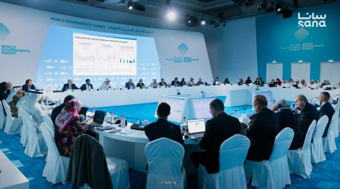 سوريا والإمارات: تعزيز التعاون المالي والاستثماري بقمة دبي للحكومات