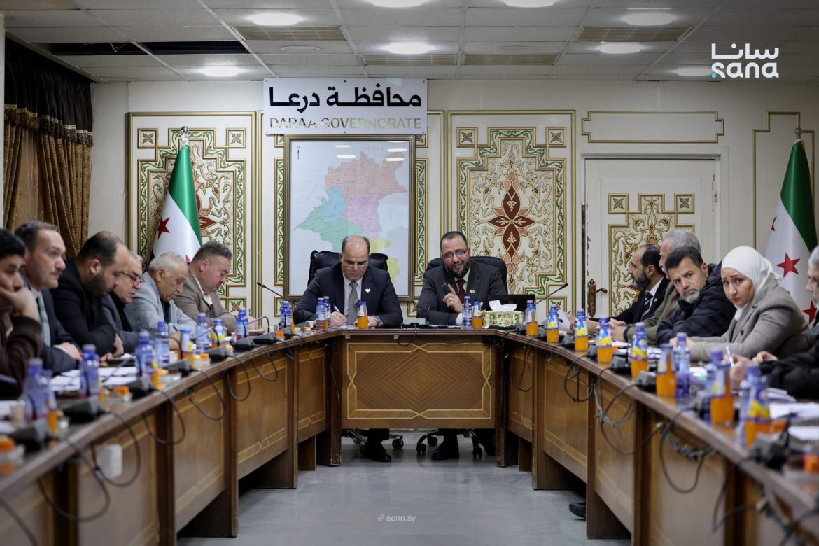 لجنة "إنجاز" بدرعا بتناقش تسريع التعافي وإزالة عوائق إعادة الإعمار