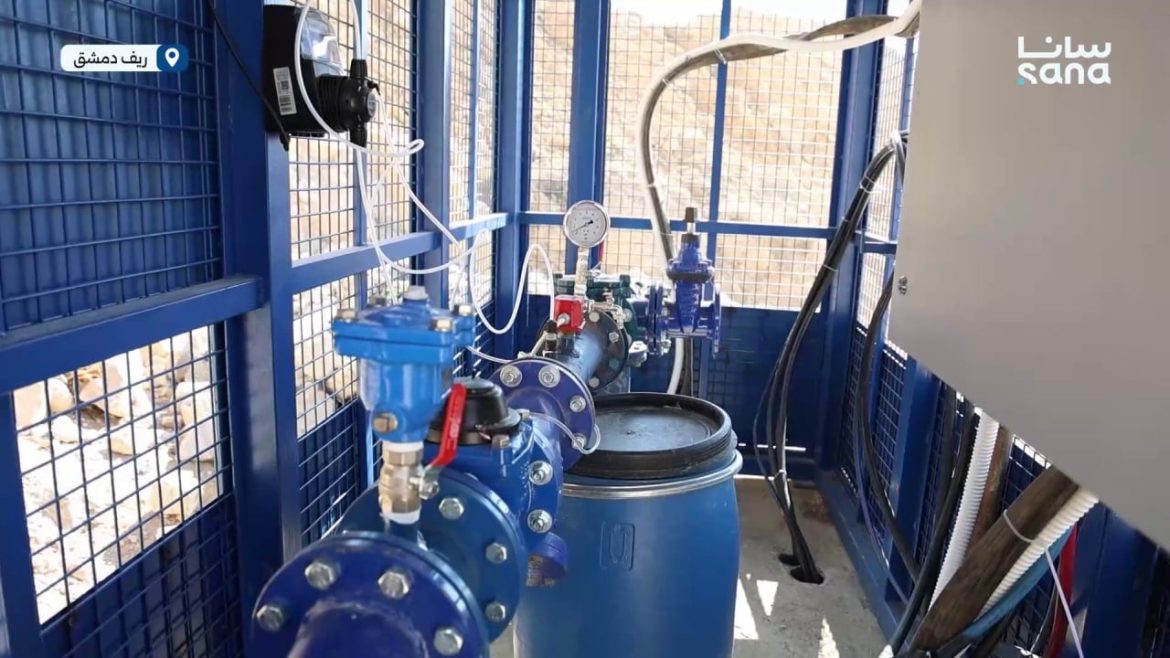 تشغيل أربع آبار جديدة ضمن مشروع المكاسر بدوما بريف دمشق