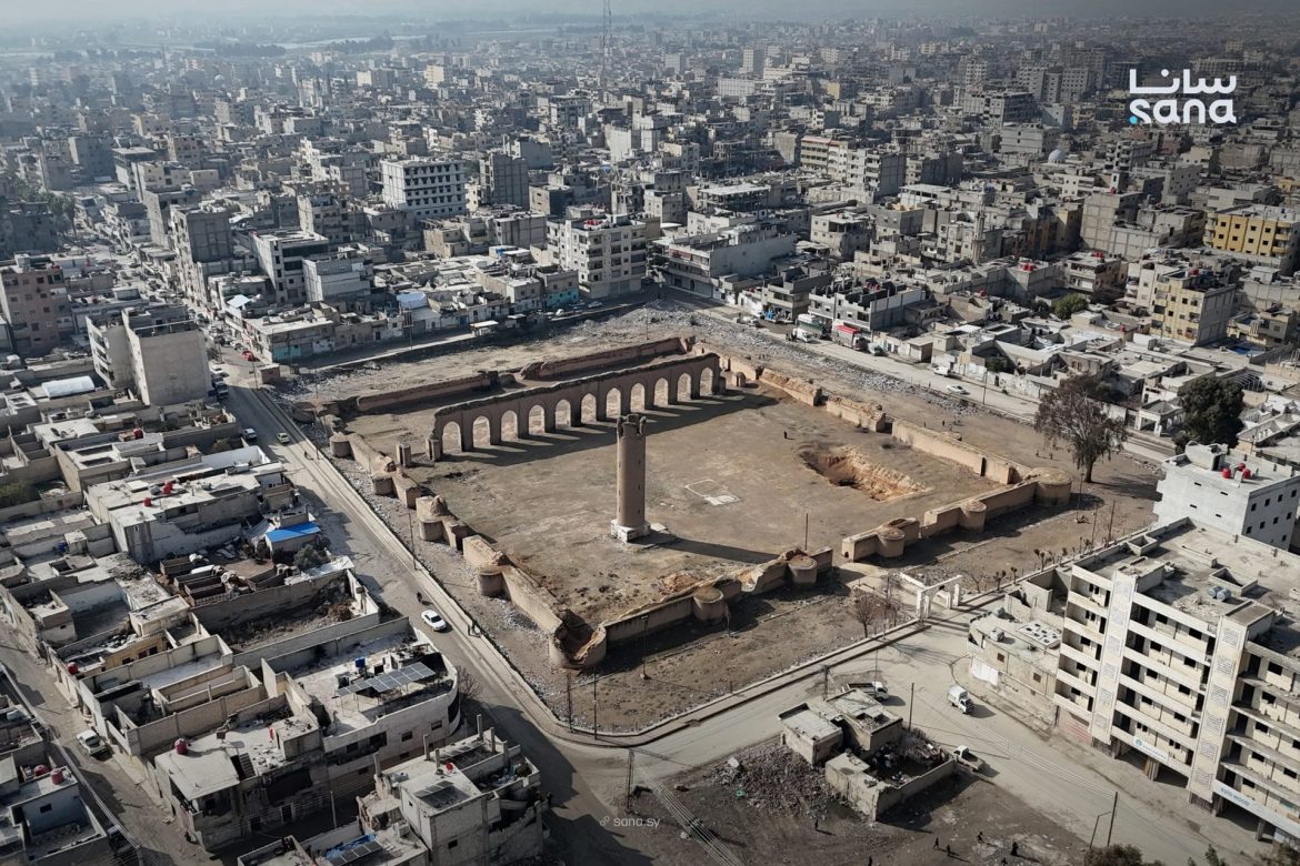 لقطات جوية مميزة لجامع المنصور العتيق بالرقة