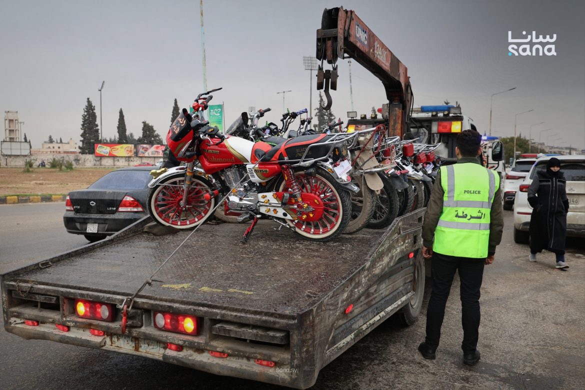 حماة: حملة كبيرة لتصادر الموتورات المخالفة اللي عم تزعج الأهالي