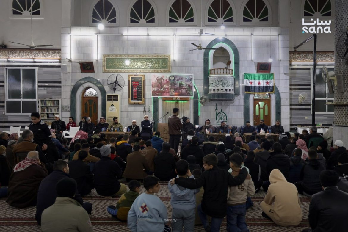 ملتقى بحماة بمسجد طلحة الخير بيحكي عن أحداث مجزرة حماة سنة 1982