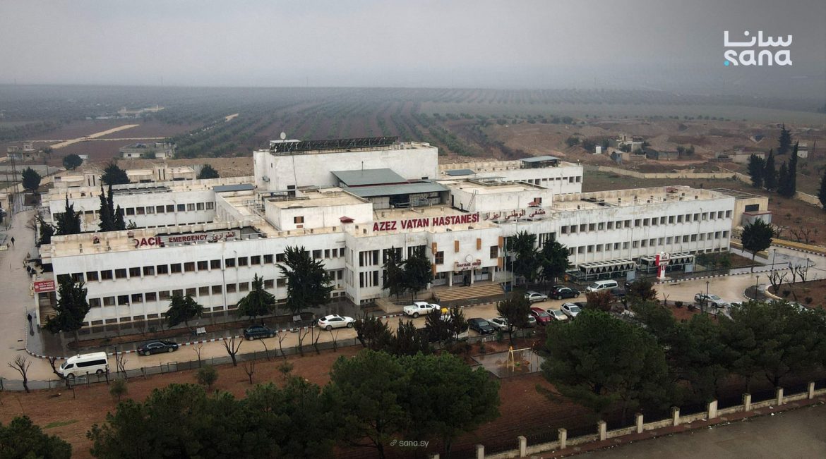 مشفى إعزاز الوطني بريف حلب: صرح طبي ضخم عم يخدم آلاف المرضى كل شهر