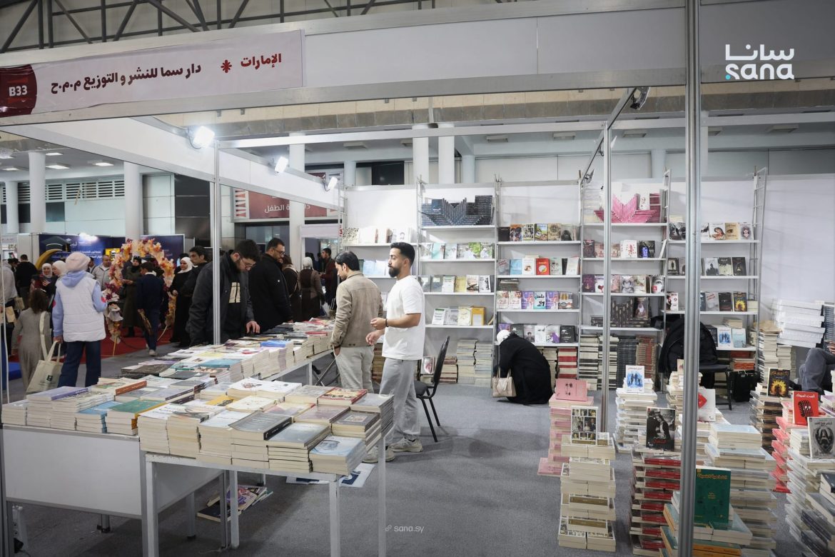 دور نشر إماراتية عم تقدم معرفة جديدة بمعرض دمشق الدولي للكتاب