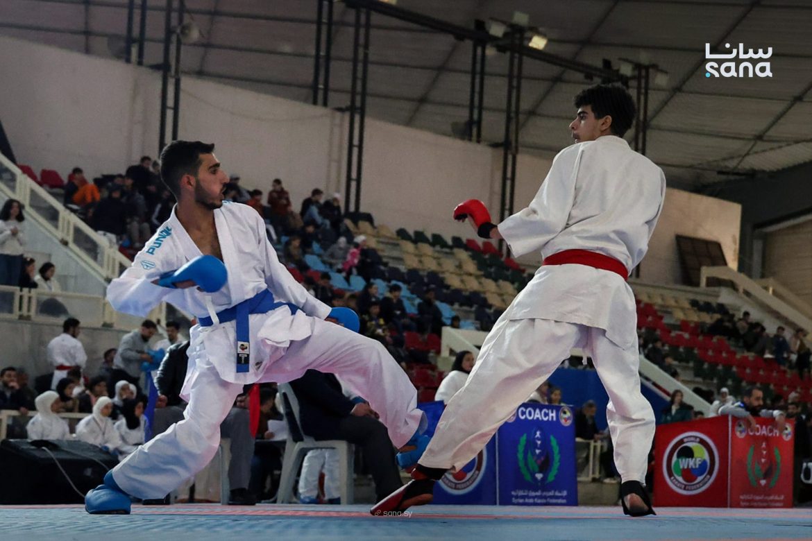 خلصت بطولة الكاراتيه بالجمهورية لسنة 2026 للأندية والبيوتات بدمشق