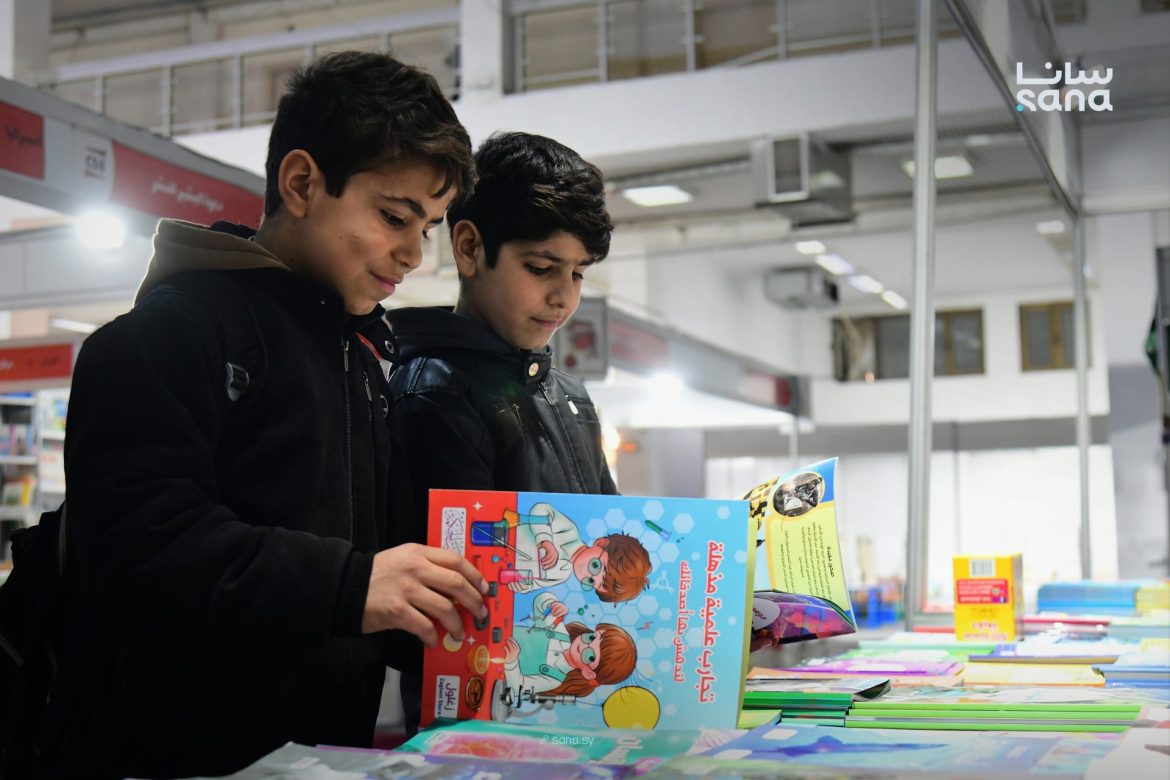 مديرية ثقافة الطفل عم تعمل جناح تفاعلي كتير حلو بمعرض دمشق للكتاب