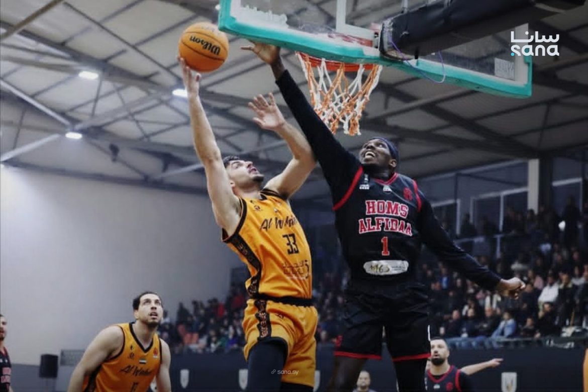 الوحدة ربح على حمص الفداء بمباراة سلة الرجال بالدوري