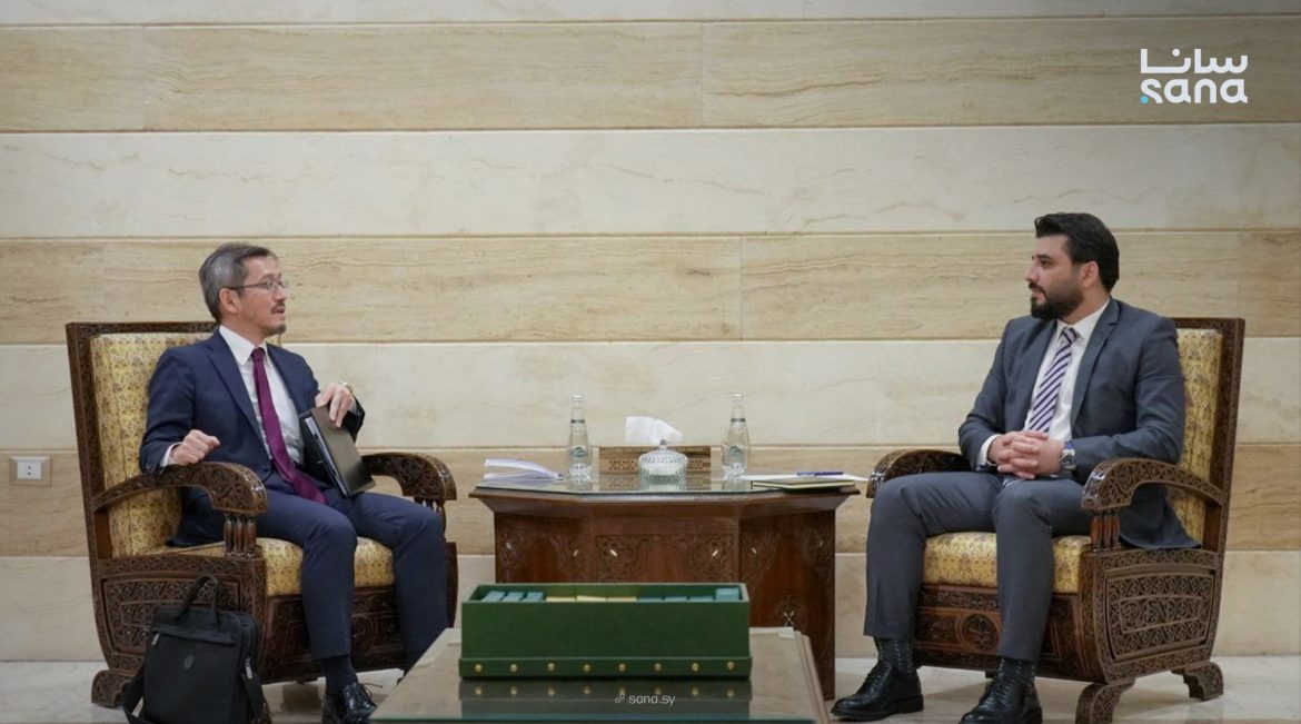 لقاء مهم بدمشق: مدير الشؤون الأفروآسيوية بوزارة الخارجية بيحكي مع القائم بالأعمال الياباني