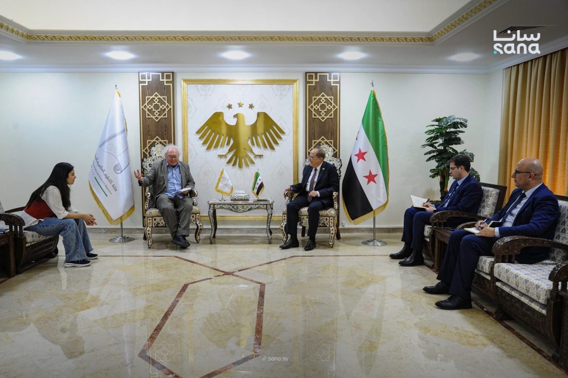 وزير التعليم العالي بسوريا بيبحث التعاون مع بروفيسور بريثويت مشان منحة بالزان