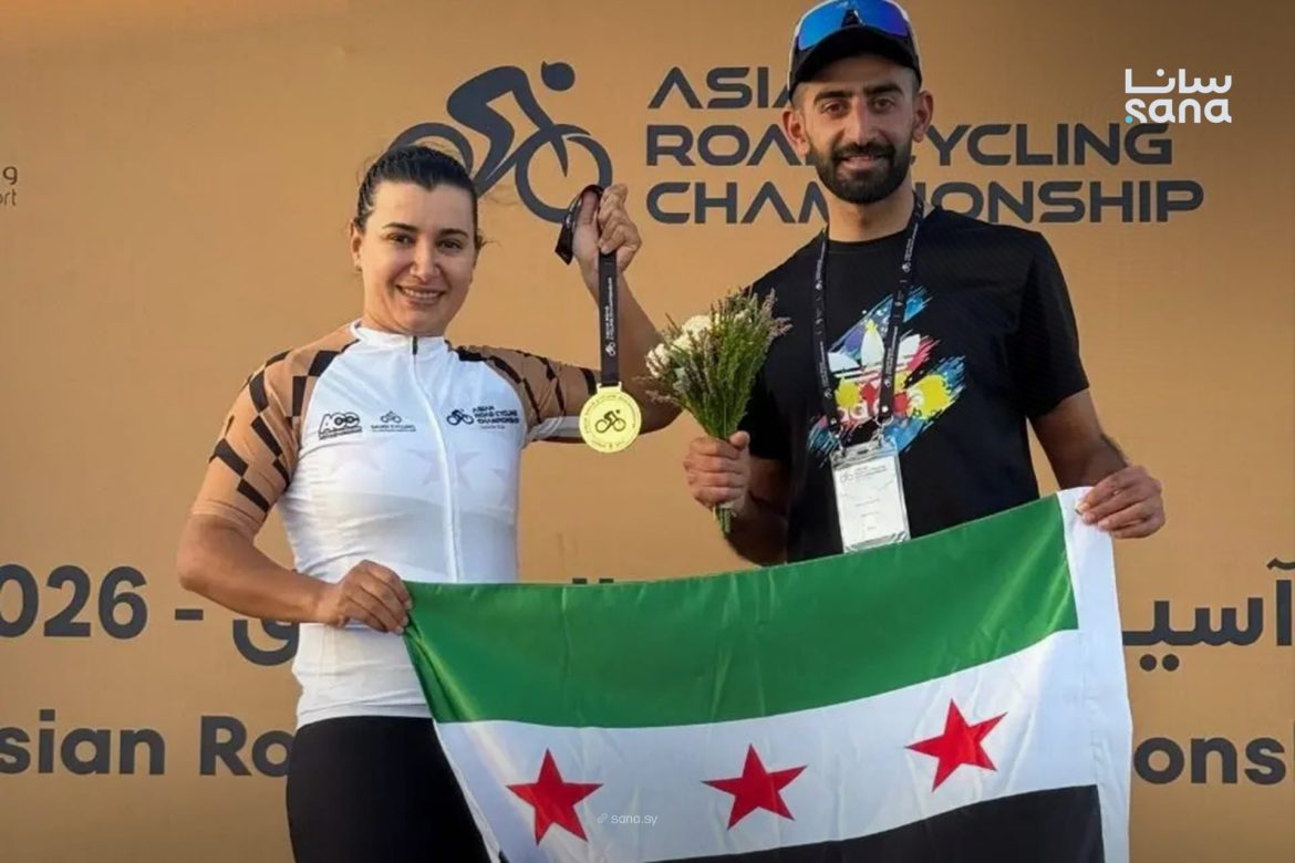 ربا حيلاني بتجيب ذهبية لسوريا ببطولة آسيا للدراجات بفئة الماستر