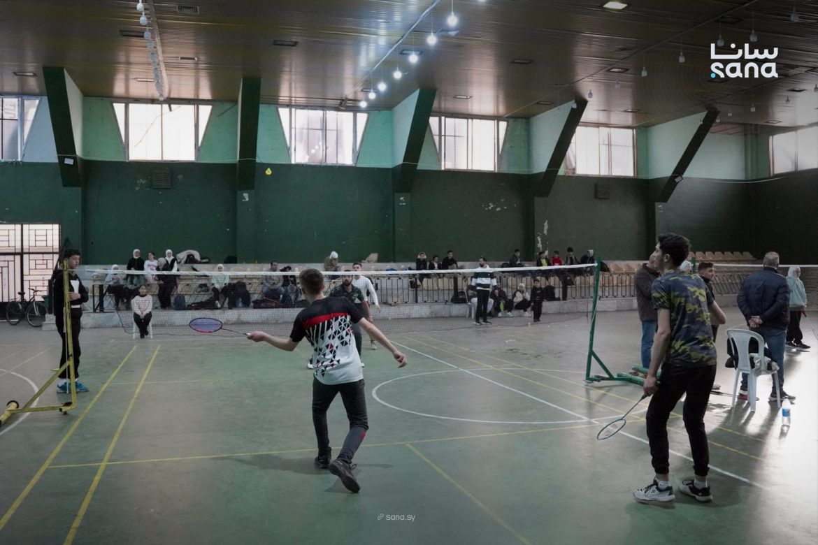 بطولة حمص للريشة الطائرة انطلقت تكريماً لشهداء الثورة السورية