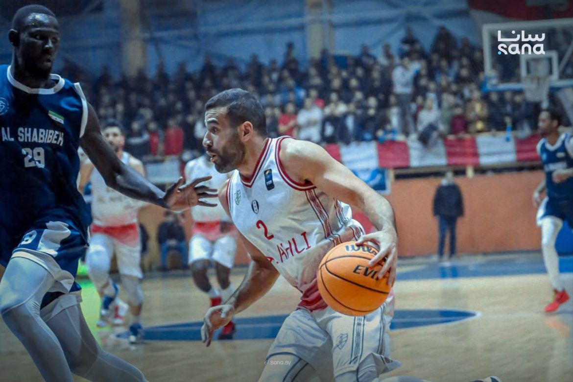 فريق الشبيبة بيحقق فوز كبير على أهلي حلب بدوري السلة