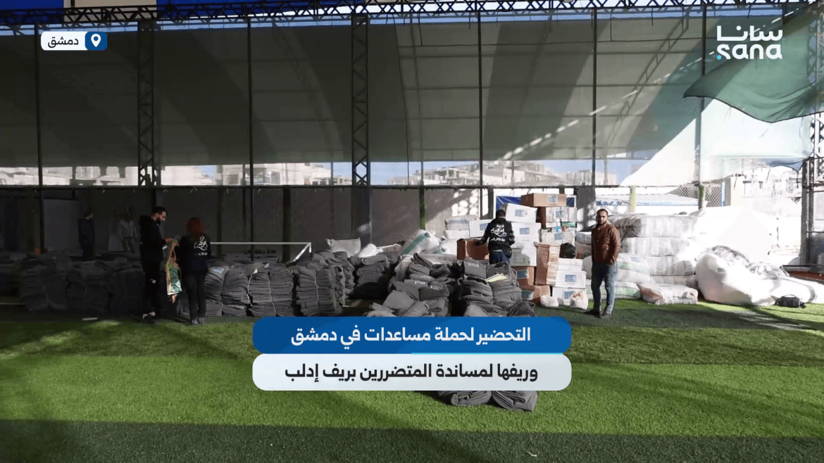 أهل الشام عم يجهّزوا حملة 'فزعة' لمساعدة متضرري فيضانات إدلب