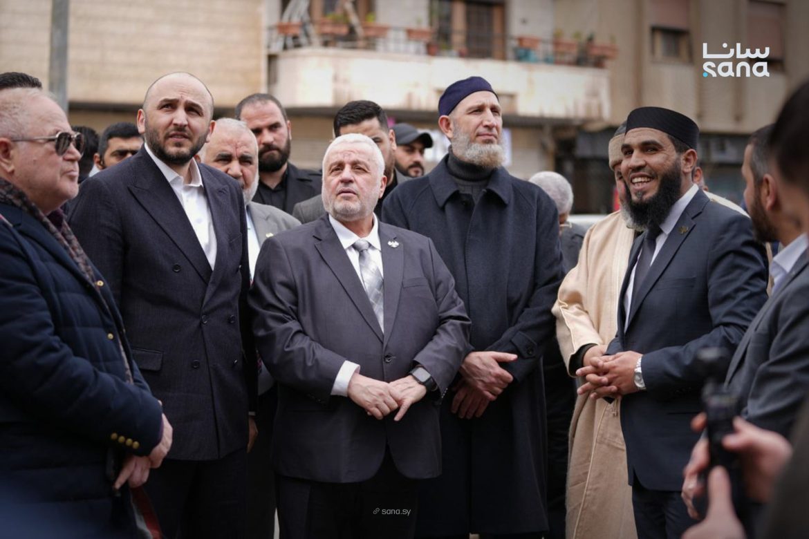 وزير الأوقاف شكري افتتح مديرية الأوقاف بحمص بمبناها الجديد