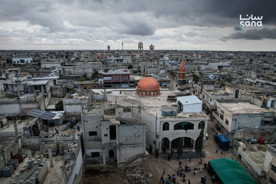 جامع العمري بالرستن بريف حمص، اليوم انفتح بعد ترميمو