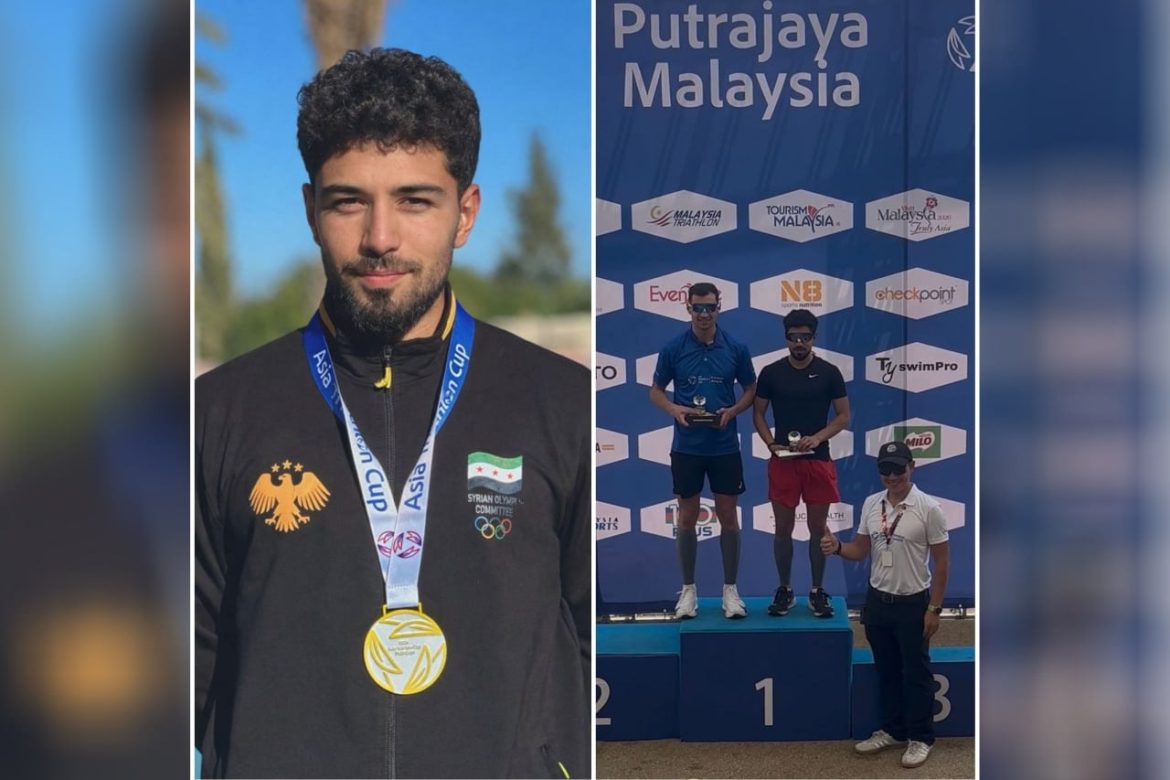 سيزار الشومري، بطل الترياثلون السوري، عيونه على أولمبياد 2028