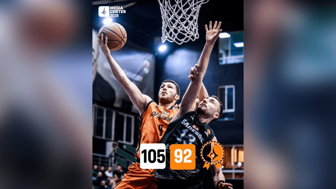 نادي الوحدة خسر مباراتو ضد الحكمة اللبناني ببطولة وصل لكرة السلة