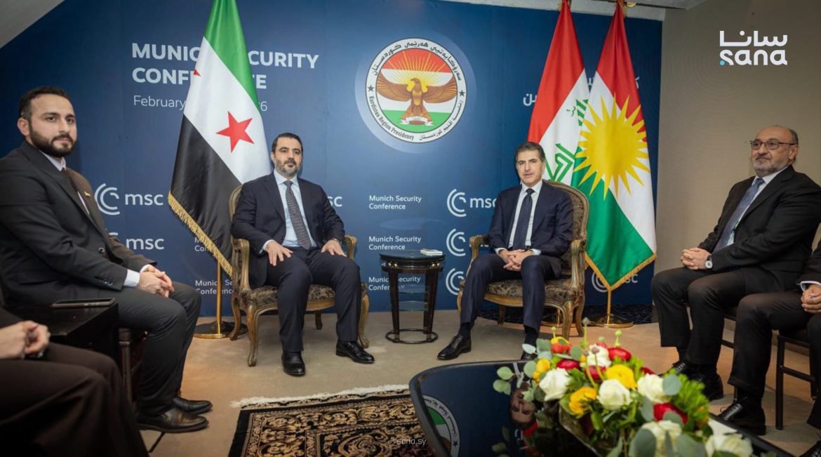 وزير الخارجية الشيباني بيجتمع مع نيجيرفان بارزاني بميونخ