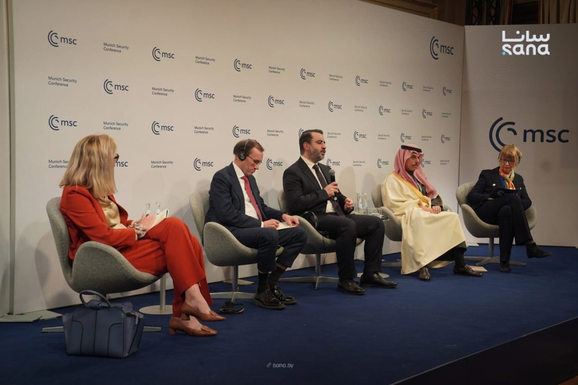 الشيباني بمؤتمر ميونخ: سوريا عم تبني رؤية وطنية بتضم كل أهل البلد