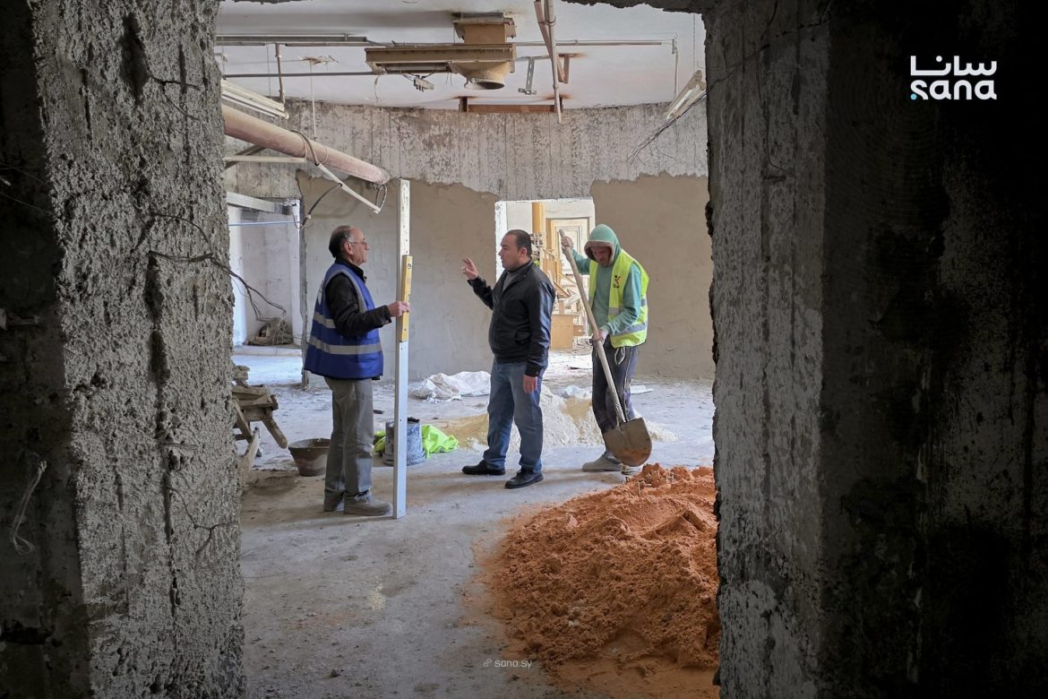 شغل التأهيل بصوامع السلمية بحماة مستمر لزيادة القدرة التخزينية