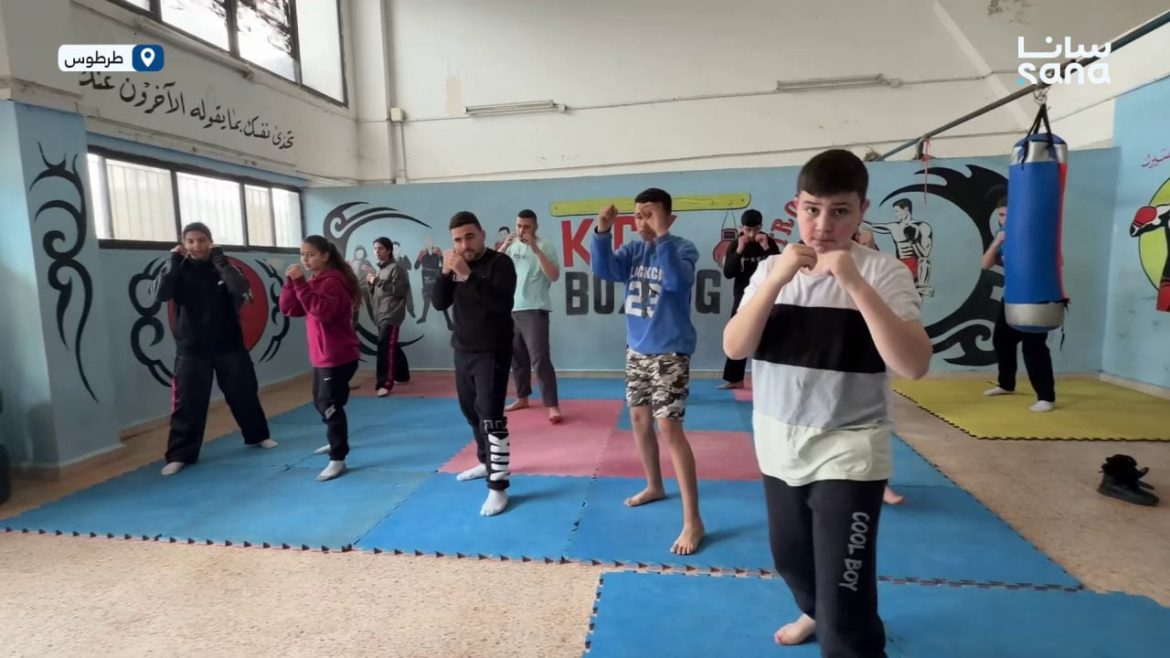 شباب طرطوس بيعملوا شغل مرتب ببطولة الجمهورية للكيك بوكسينغ