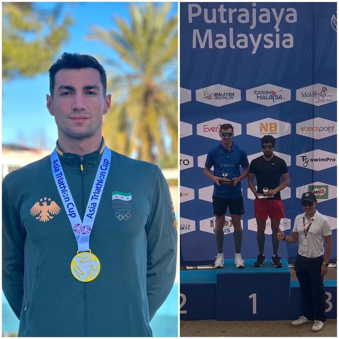 لاعب الترياثلون السوري إيهاب خلوف: طموح كبير بالمحافل الآسيوية والدولية