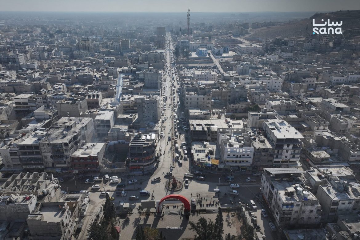 شوفوا كيف بتظهر مدينة الباب بريف حلب من السما اليوم