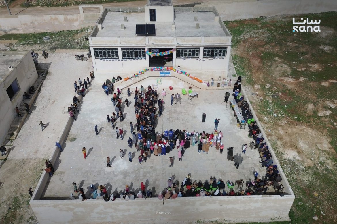 تربية إدلب بتعيد فتح مدرسة الشيخ مصطفى بعد ما تأهلت بدعم من جمعية الأيادي البيضا