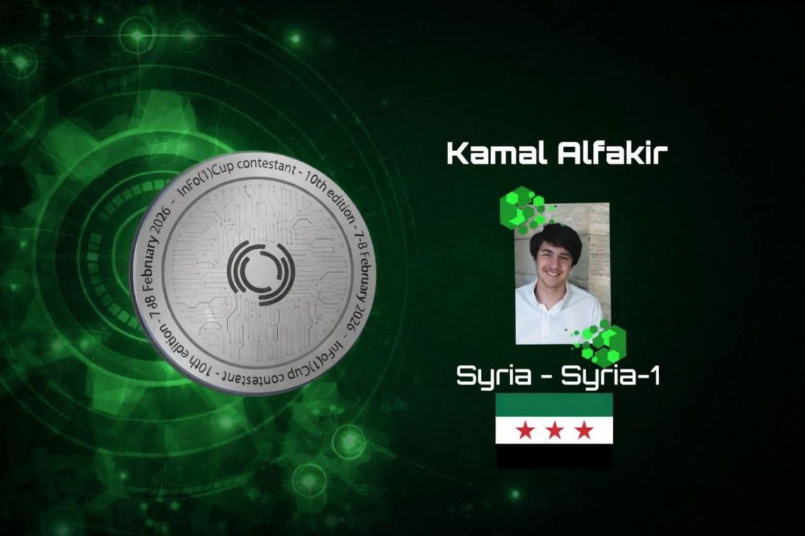 سوريا بتربح ميدالية فضة ببطولة المعلوماتية العالمية Info1Cup