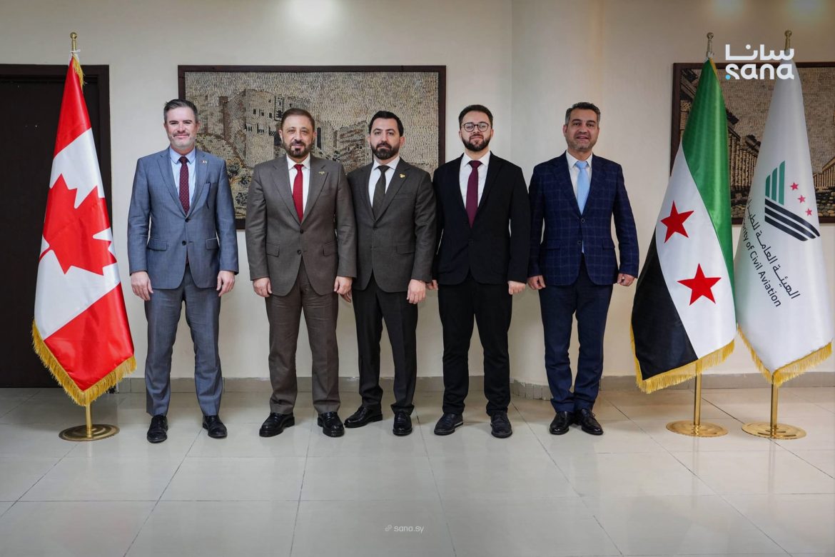 مسؤولين من سوريا وكندا عم يحكوا ليقووا التعاون بقطاع الطيران