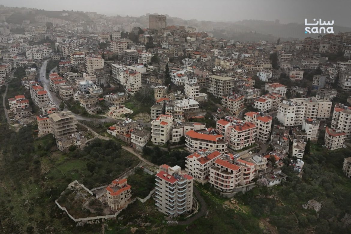 صافيتا بريف طرطوس: صور جوية بتكشف جمال نسيجها العمراني