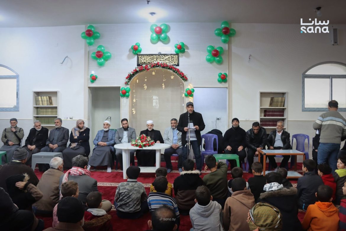 افتتاح مسجدين جداد بمنطقة الحولة بريف حمص بمناسبة شهر رمضان