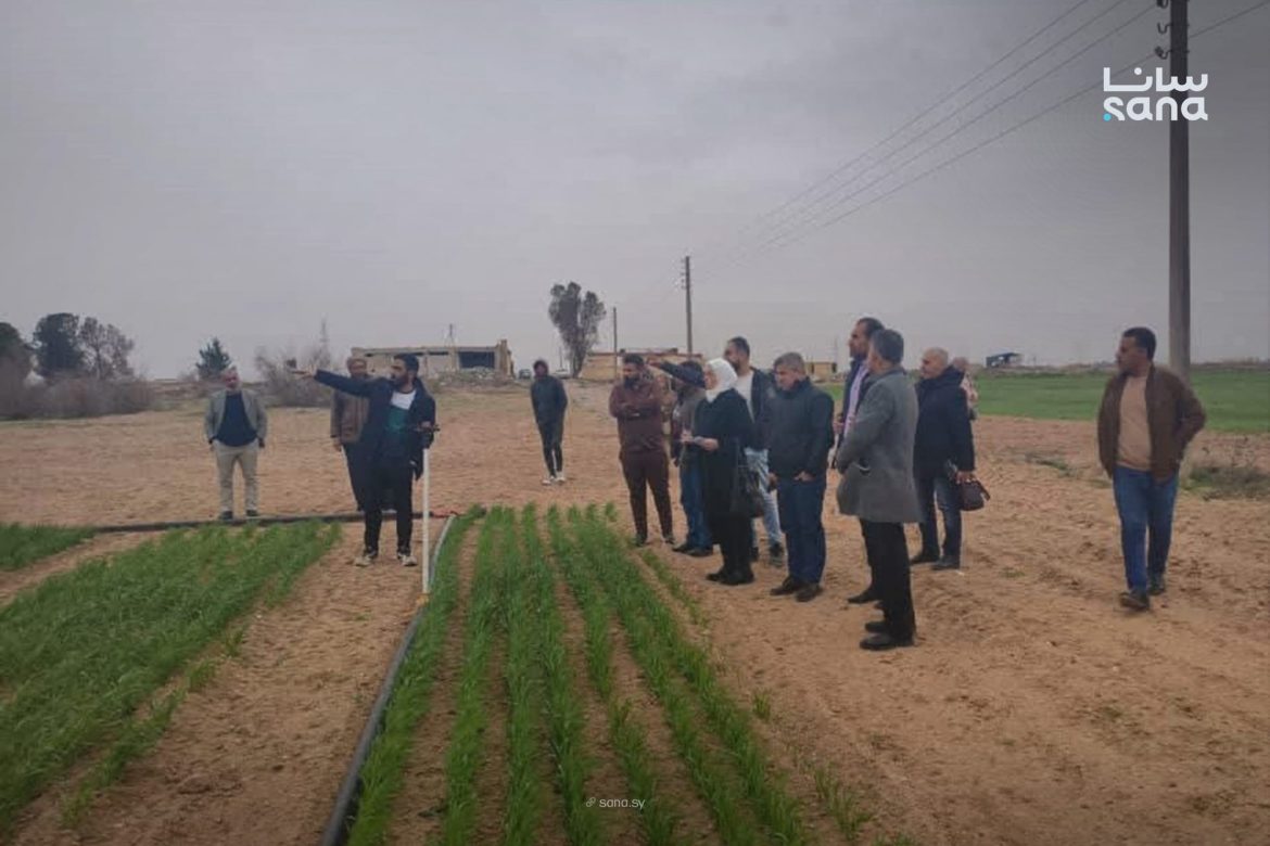 وفد بحوث زراعية مهم يتفقد محطات الرقة لإعادة تفعيلها وتطوير الزراعة