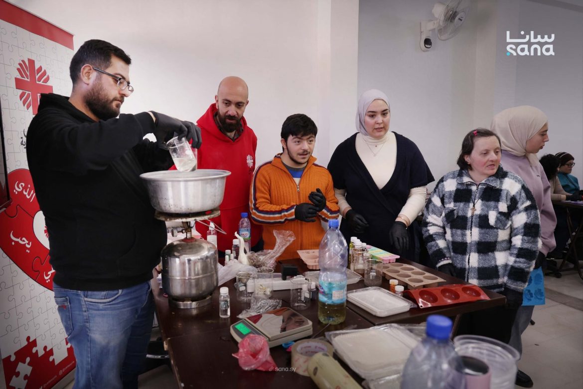 ورشة صابون بدمشق عم تدعم الشباب وذوي الإعاقة وتدمجهم بالمجتمع