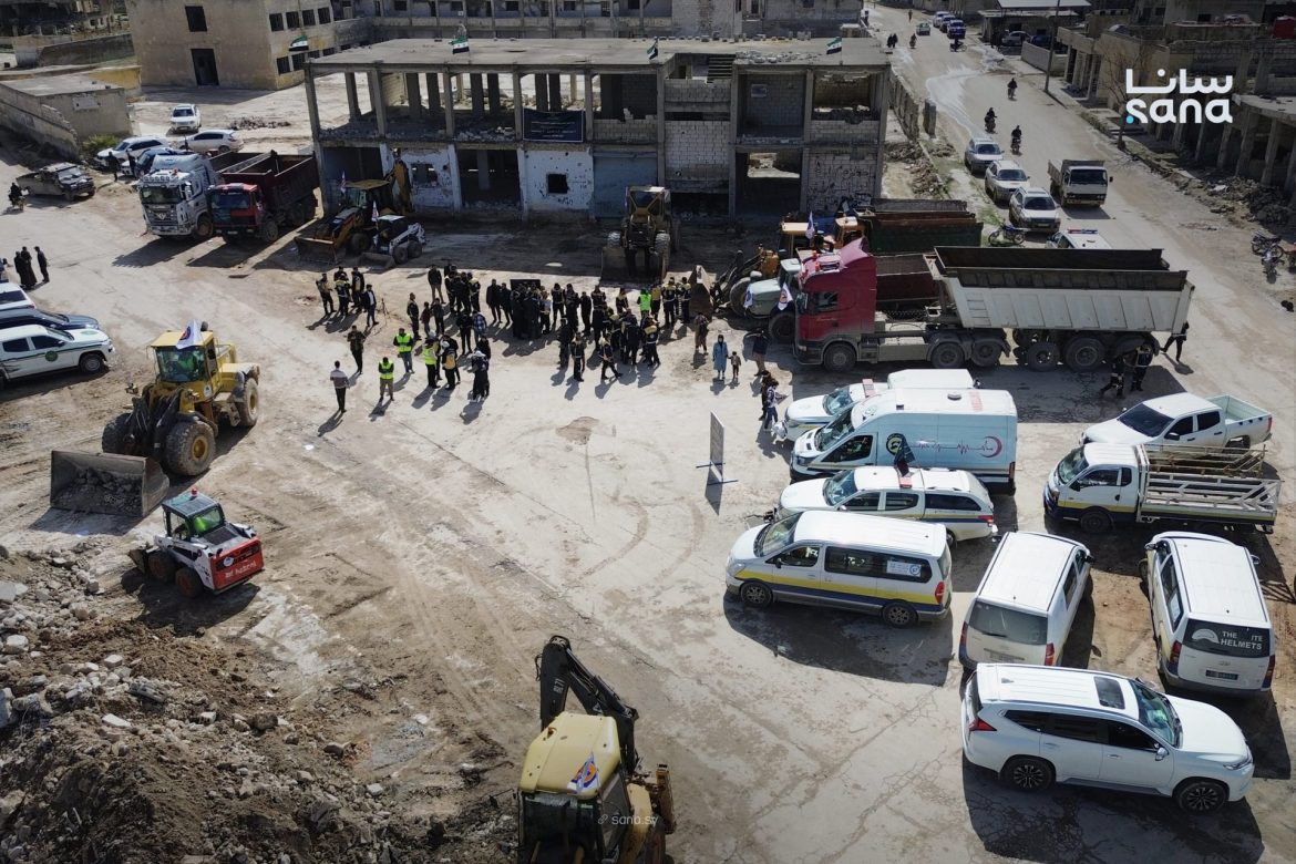 حملة ضخمة لإزالة الركام والأنقاض بلشت بكل إدلب
