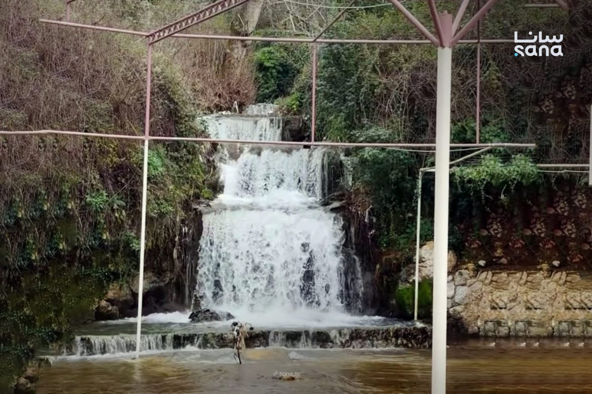 الشتي الغزير رجّع الحياة لنبع الدلبة بريف طرطوس