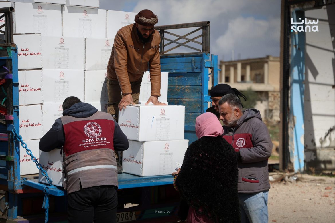 منظمة جوبا بتوزع مساعدات غذائية بريف درعا وجولة لمنظمات عالمية