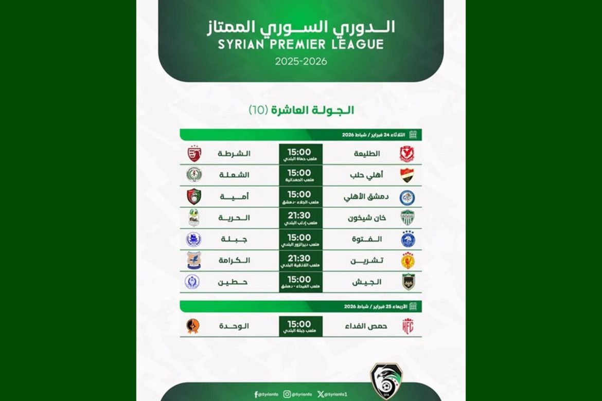 أهلي حلب بدو يعزز صدارتو بالدوري الممتاز بلقاء الشعلة بكرا