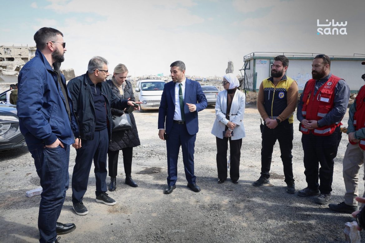 وفد أوكراني بيطلّع على دمار جوبر بدمشق من قصف النظام البائد