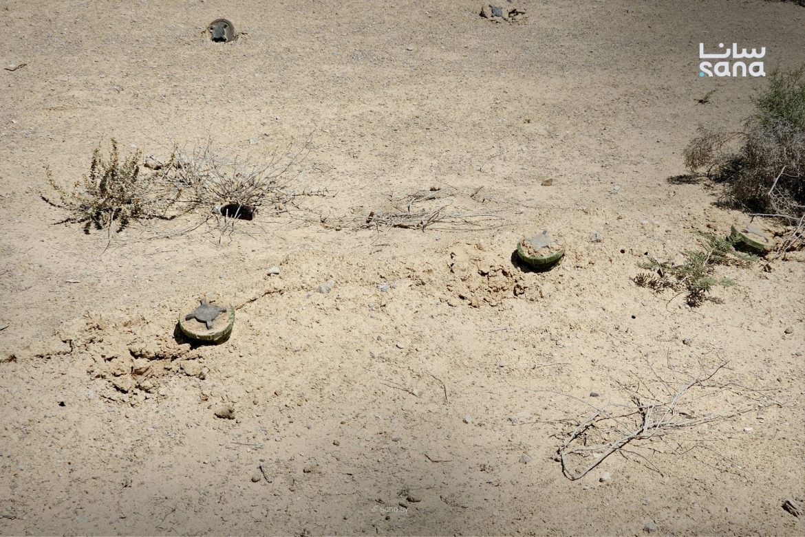 لغم من بقايا النظام القديم بدير الزور بيقضي على تلاتة وبيصيب واحد