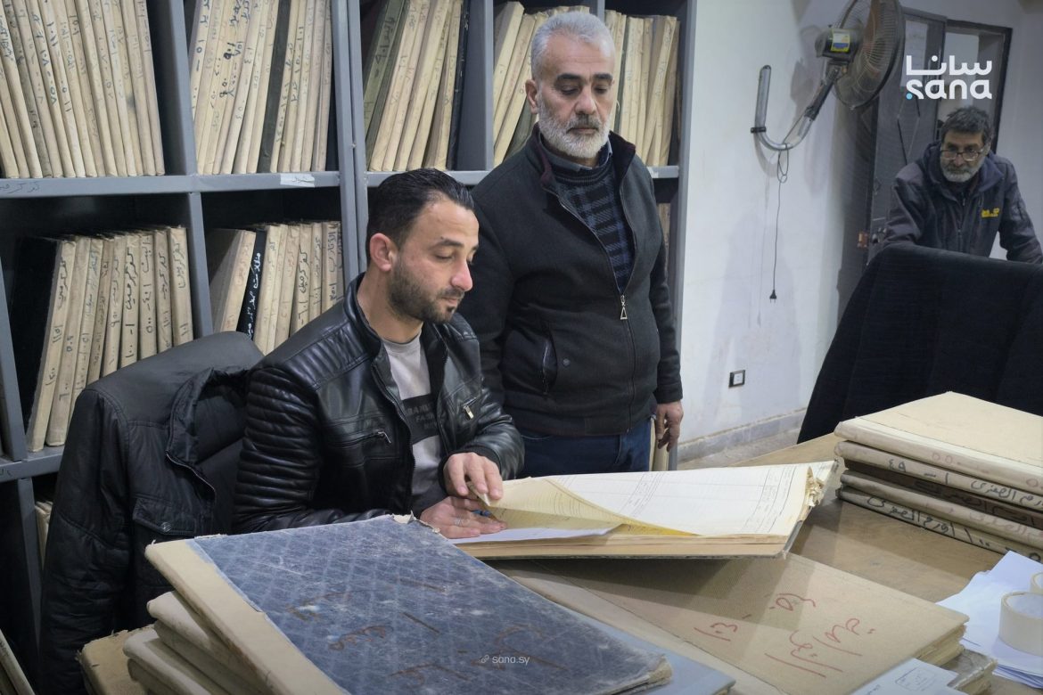 دائرة السجل العقاري بالأتارب بريف حلب مستمرة بتقديم خدماتها بمبنى مؤقت