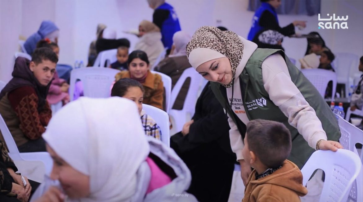 إفطار كبير لـ 400 طفل يتيم بالشجرة وجلين بريف درعا
