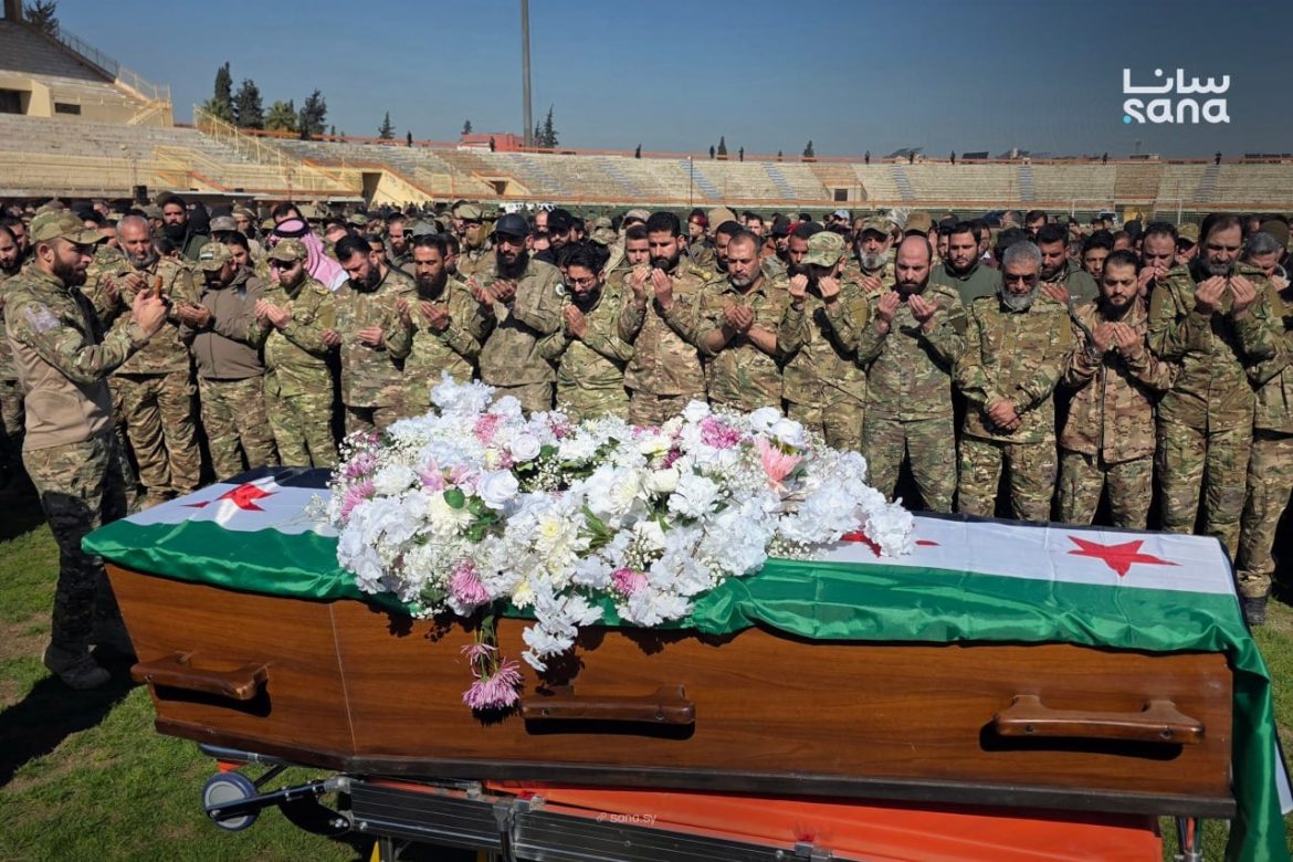 حماة تشهد تشييع العميد حسين العبيد قائد الفرقة 54 بالجيش السوري
