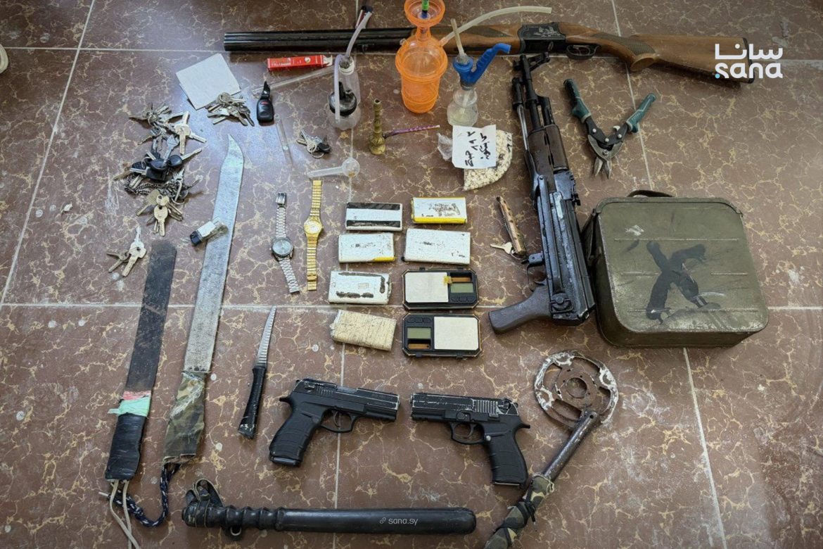 الأمن بالرقة بيلقي القبض على عصابة سرقة ومخدرات