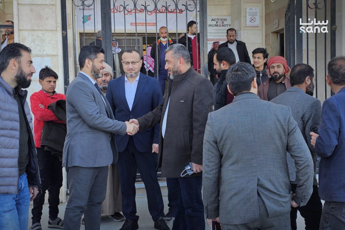 مسؤولين صحة بدير الزور زاروا مشفى هجين ليتفقدوا الوضع