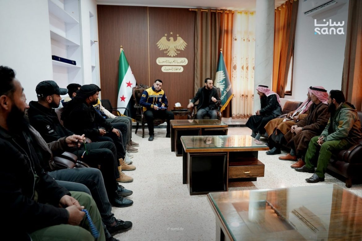 بالسويداء، بحثوا أوضاع المهجرين من أبناء المحافظة الإغاثية والمعيشية