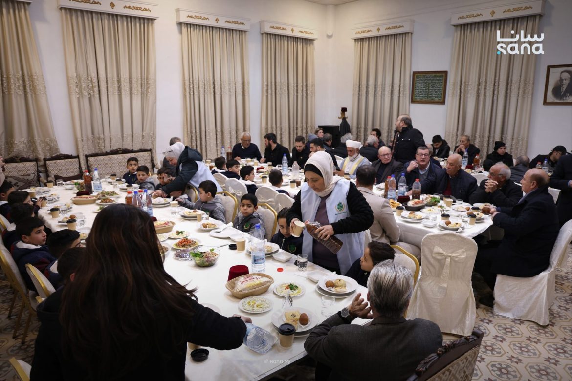 جمعية الإسعاف الخيري بدمشق بتكرم 80 طفل يتيم بإفطار جماعي