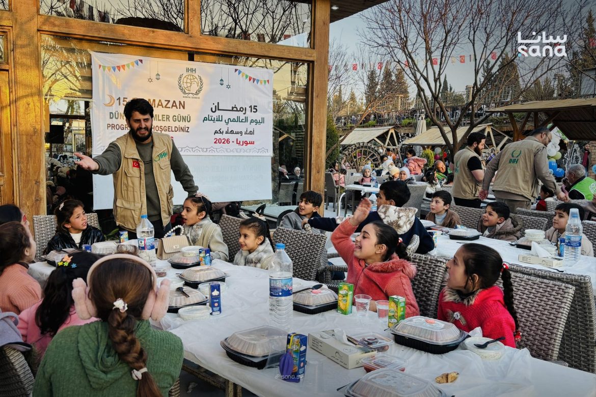 هيئة الإغاثة التركية نظمت احتفال كبير للأيتام بريف دمشق