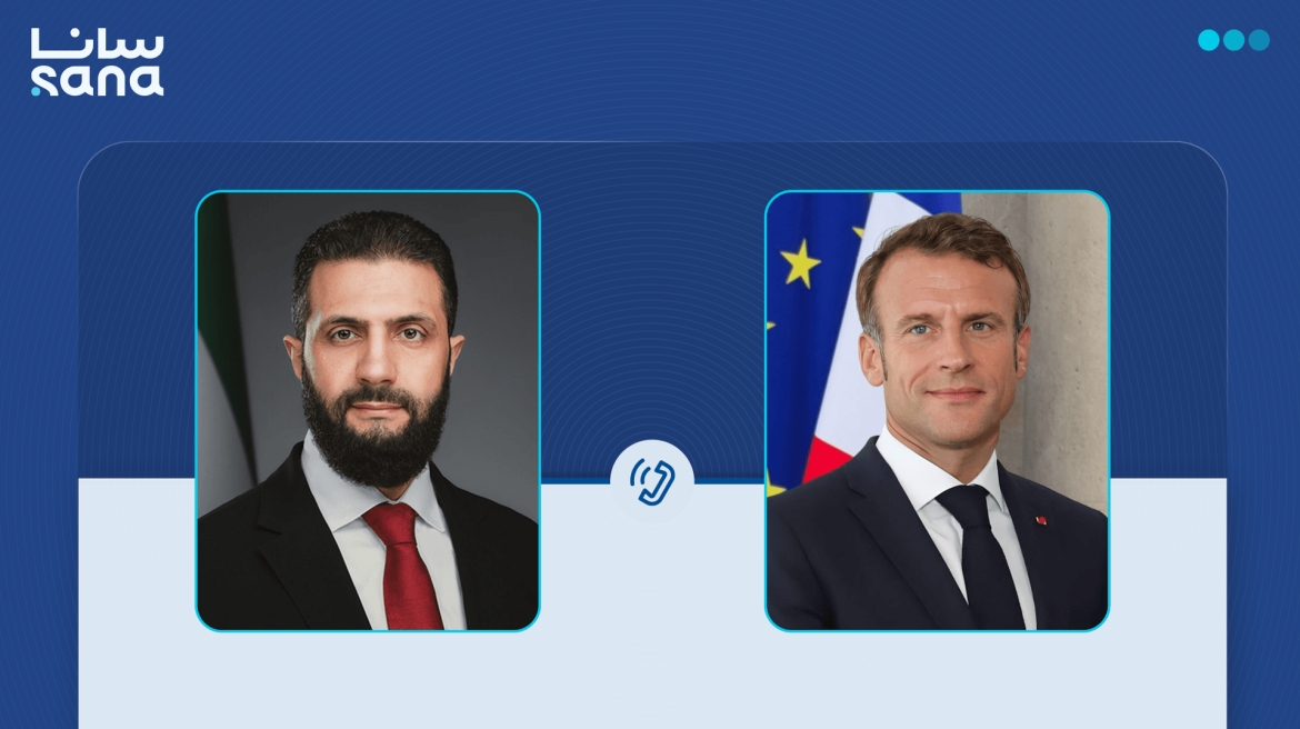 الرئيس الشرا وماكرون بيحكوا عن التطورات بالمنطقة وبيأكدوا على الاستقرار